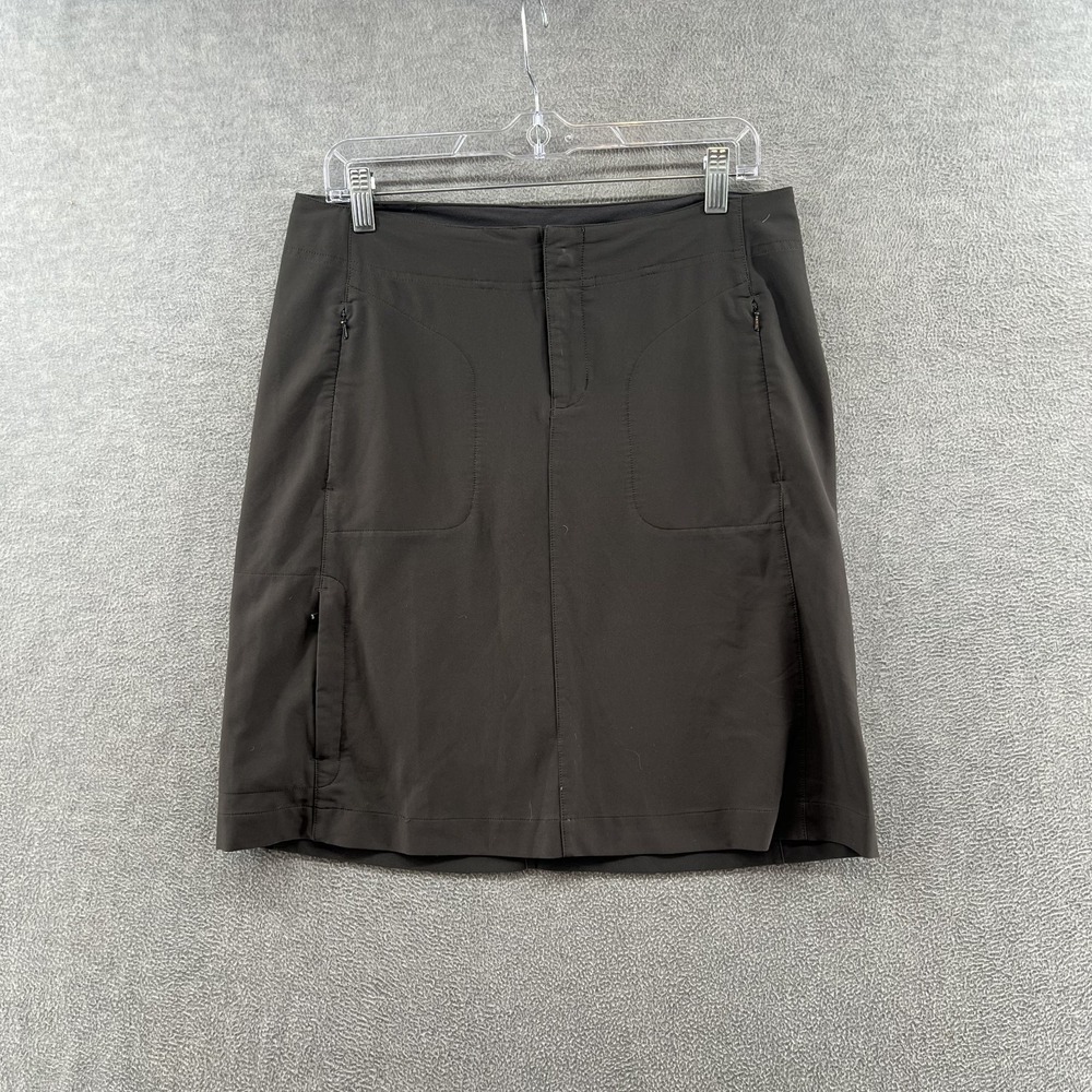 Rei Women's Size 6 Black Outdoor Spandex Stretch Skirt Zip Pockets